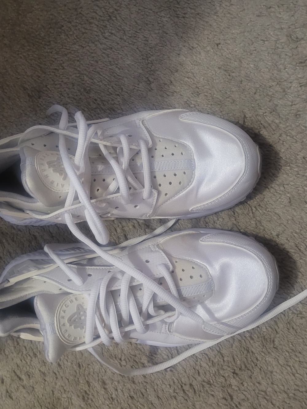 Nike ' All-White Athletic Sneakers - Lace-Up Trainers